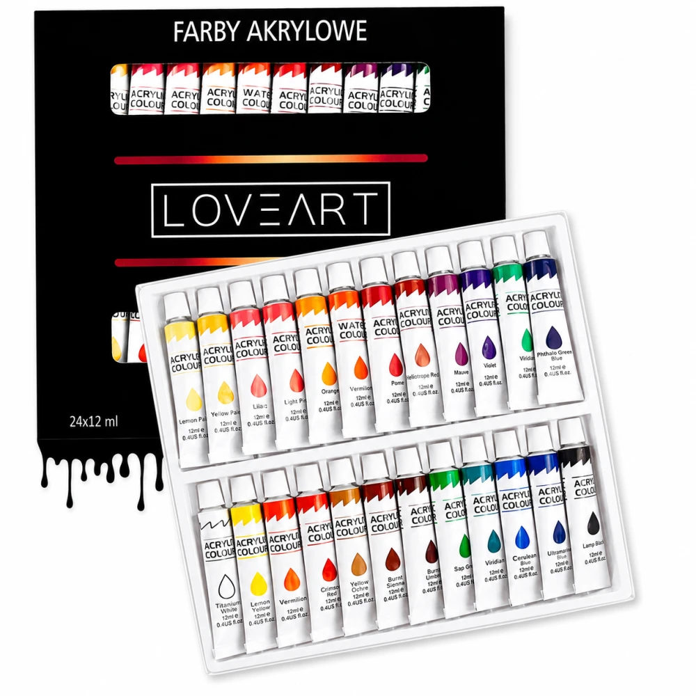 Farby akrylowe LOVEART 24x12 ml zestaw 24 kolory tubki do malowania.png
