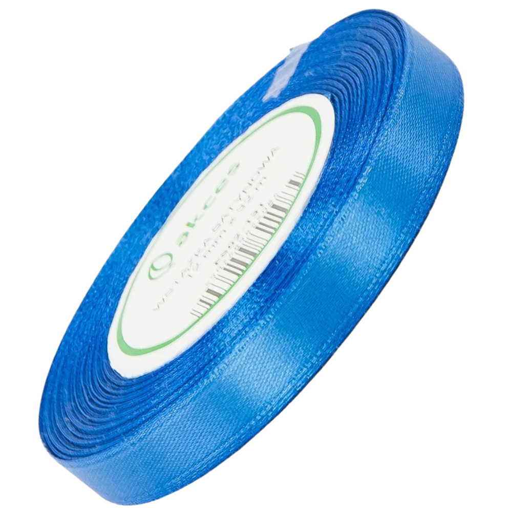 Wstążka satynowa Akces niebieska 12 mm, 32 m kolor 131 #1