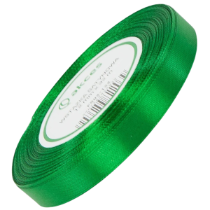 Wstążka satynowa Akces zielona 12 mm, 32 m kolor 122 #1