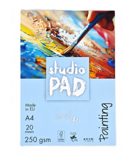 Blok do malowania farbami SMLT Studio A4 250 gm² 20 arkuszy #1.jpg