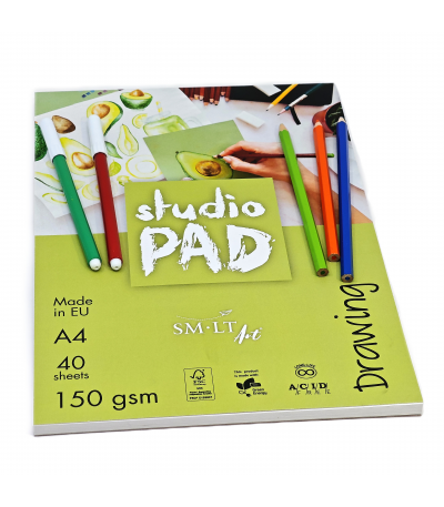 Blok do rysunku SMLT Studio A4 150 gm² 40 arkuszy #3.jpg