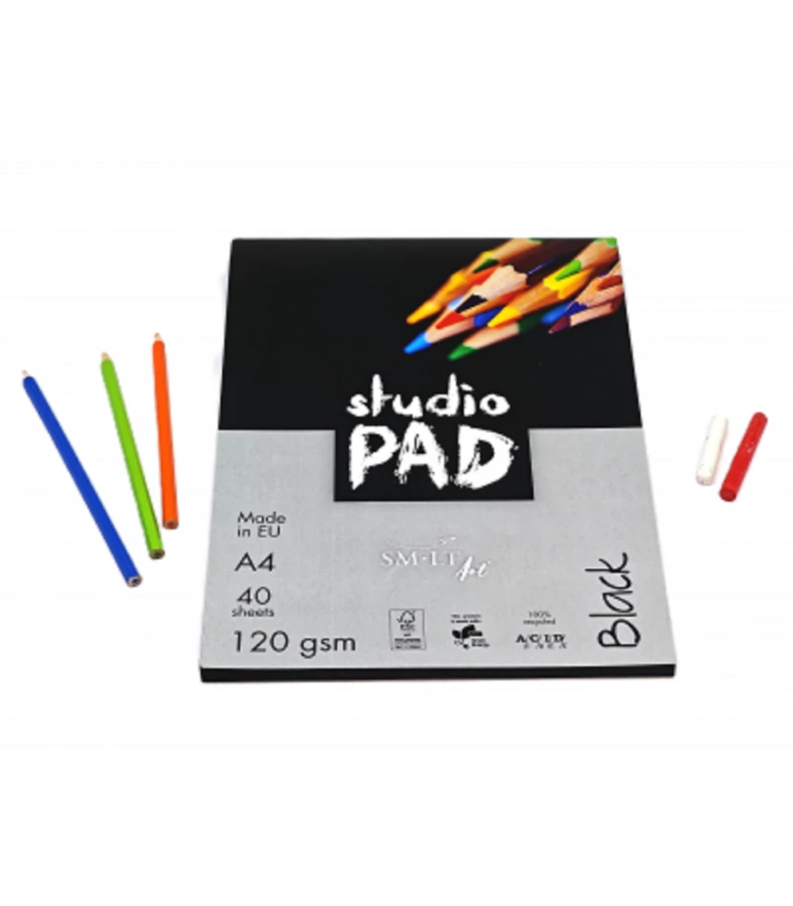 Blok do rysunku SMLT Studio Czarny A4 120 gm² 40 arkuszy #3.jpg