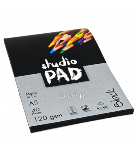 Blok do rysunku SMLT Studio Czarny A5 120 gm² 40 arkuszy #2.jpg