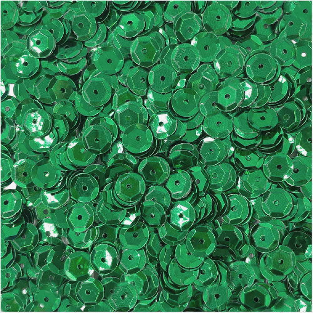 Cekiny okrągłe metaliczne 8mm 10g Aliga zielone.jpg
