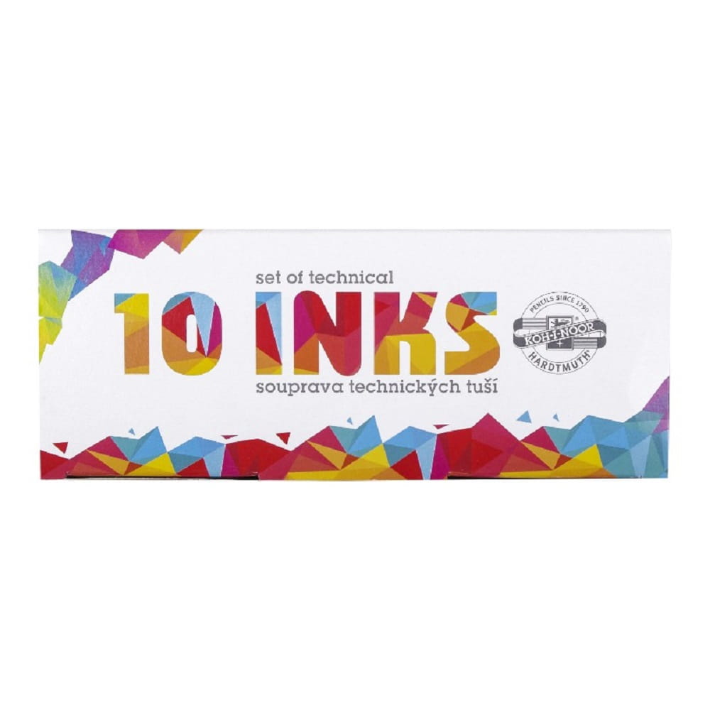 Tusz kreślarski Koh-I-Noor do kaligrafii Zestaw 10 x20 g #2
