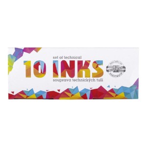 Tusz kreślarski Koh-I-Noor do kaligrafii Zestaw 10 x20 g #2