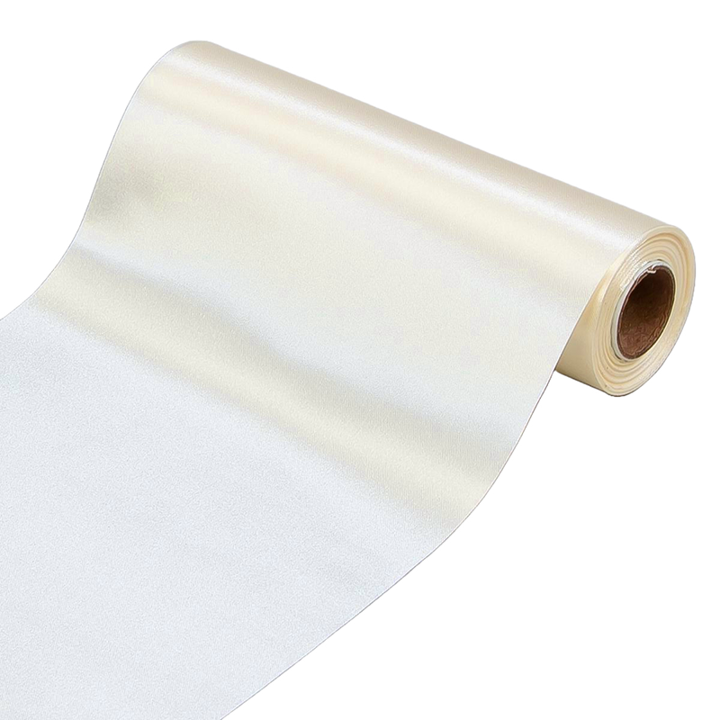 Wstążka satynowa do kokard 16cm - 02 light cream  #2