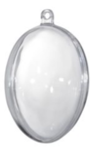 Jajko plastikowe akrylowe 10 cm - 5szt