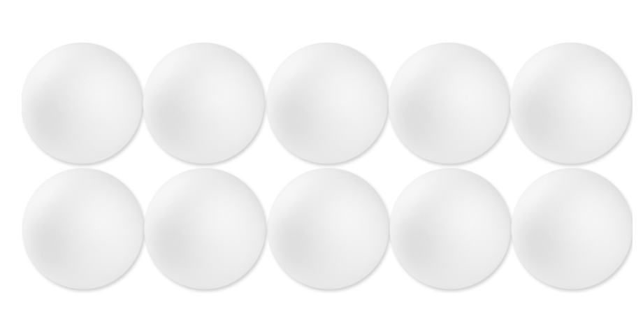 Kule styropianowe - bombki, 15 cm - 10 sztuk #5