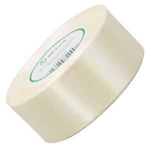 Wstążka satynowa Akces jasna kremowa 38 mm, 32 m kolor 113 #1