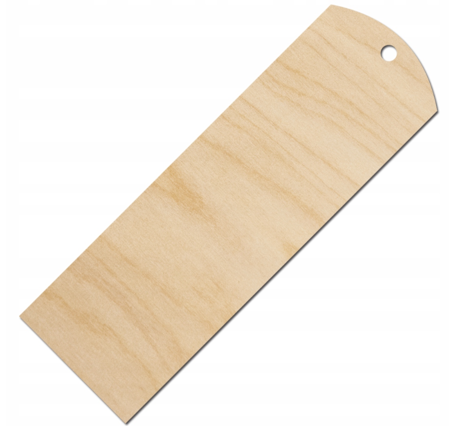 Drewniana zakładka do książki 15x5cm owalna Decor - 50szt