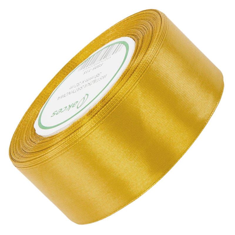 Wstążka satynowa złota 38mm - 32mb #1