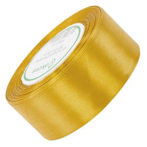 Wstążka satynowa Akces złota 38 mm, 32 m kolor 115 #1