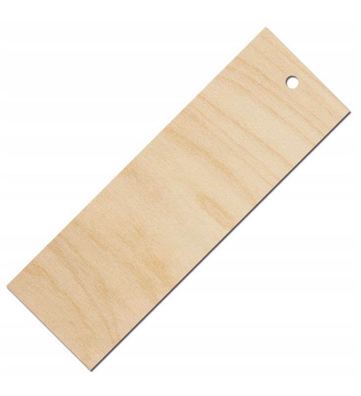 Drewniana zakładka do książki 15x5cm prosta Decor - 50szt