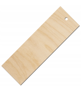 Drewniana zakładka do książki 15x5cm prosta Decor - 50szt