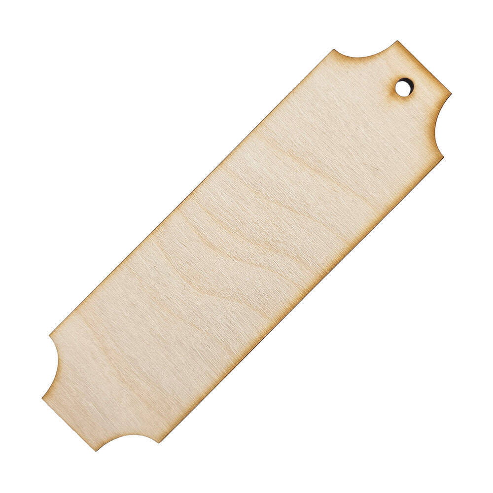 Drewniana zakładka do książki 15x5cm z zakolami Decor - 50szt