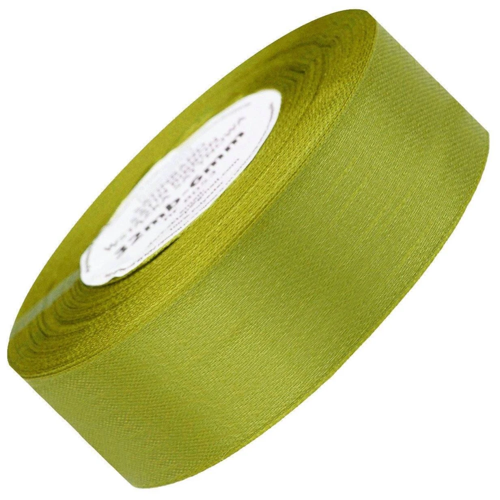 Wstążka satynowa oliwkowa 38mm - 32mb #1