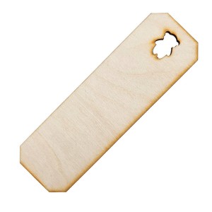 Drewniana zakładka do książki 15x5cm z misiem Decor - 50szt