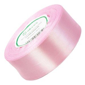 Wstążka satynowa Akces różowa 38 mm, 32 m kolor 18 #1