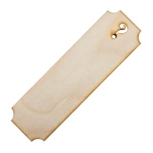 Drewniana zakładka do książki 15x5cm ze znakiem zapytania Decor - 50szt