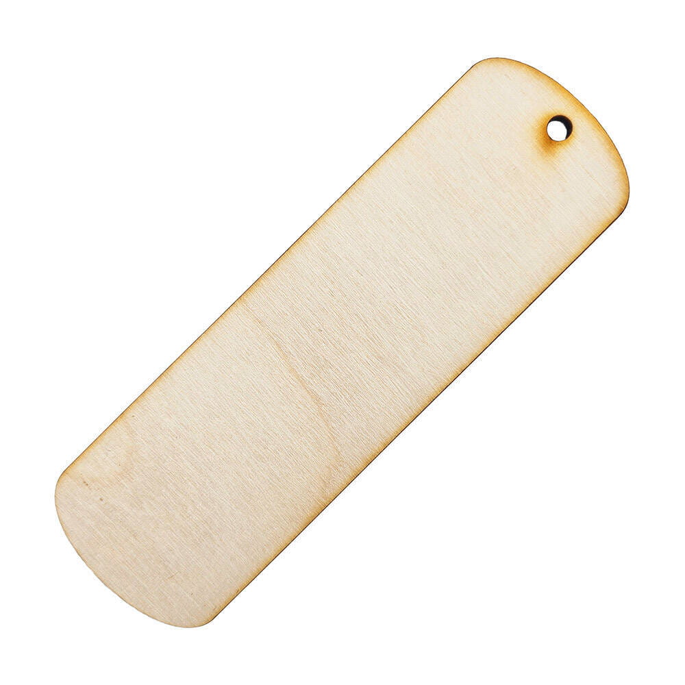 Drewniana zakładka do książki 15x5cm owalna dwustronnie Decor - 50szt