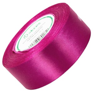 Wstążka satynowa Akces intensywnie różowa 38 mm, 32 m kolor 127 #1