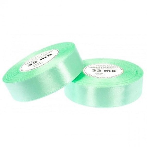 Wstążka satynowa pistacjowa 38mm - 32mb #2