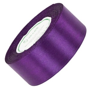 Wstążka satynowa Akces ciemna fioletowa 38 mm, 32 m kolor 135 #1