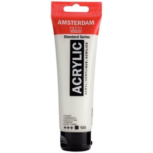 Farba akrylowa Talens Amsterdam 360ml - 105 titanium white biel tytanowa