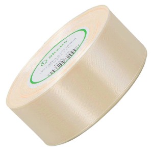 Wstążka satynowa Akces kremowa 38 mm, 32 m kolor 02 #1