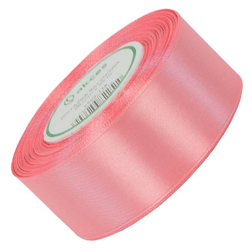 Wstążka satynowa cukierkowy róż 38mm - 32mb #1