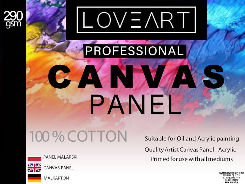Panel malarski 6 sztuk płótna 18x24cm Loveart