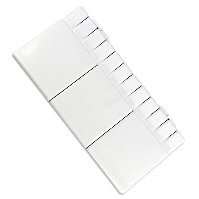 Palety malarskie zamykane prostokątne 13x26cm - Zestaw 80 sztuk