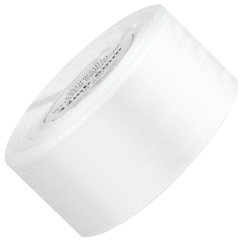 Wstążka satynowa biała 38mm - 32mb #1
