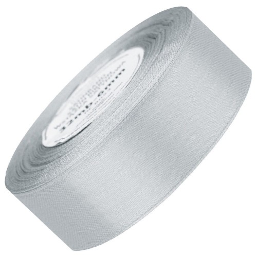 Wstążka satynowa jasna srebrna 38mm - 32mb #1