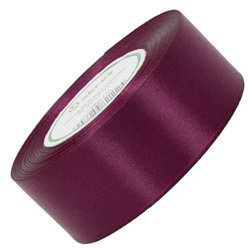 Wstążka satynowa śliwkowa 38mm - 32mb #1