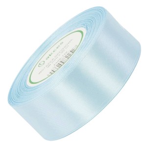 Wstążka satynowa Akces błękitna perłowa 38 mm, 32 m kolor 129 #1