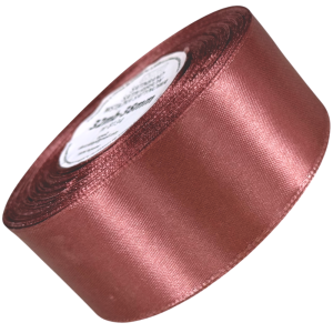 Wstążka satynowa brudny róż 38mm - 32mb #1