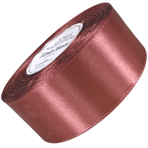 Wstążka satynowa brudny róż 38mm - 32mb #1