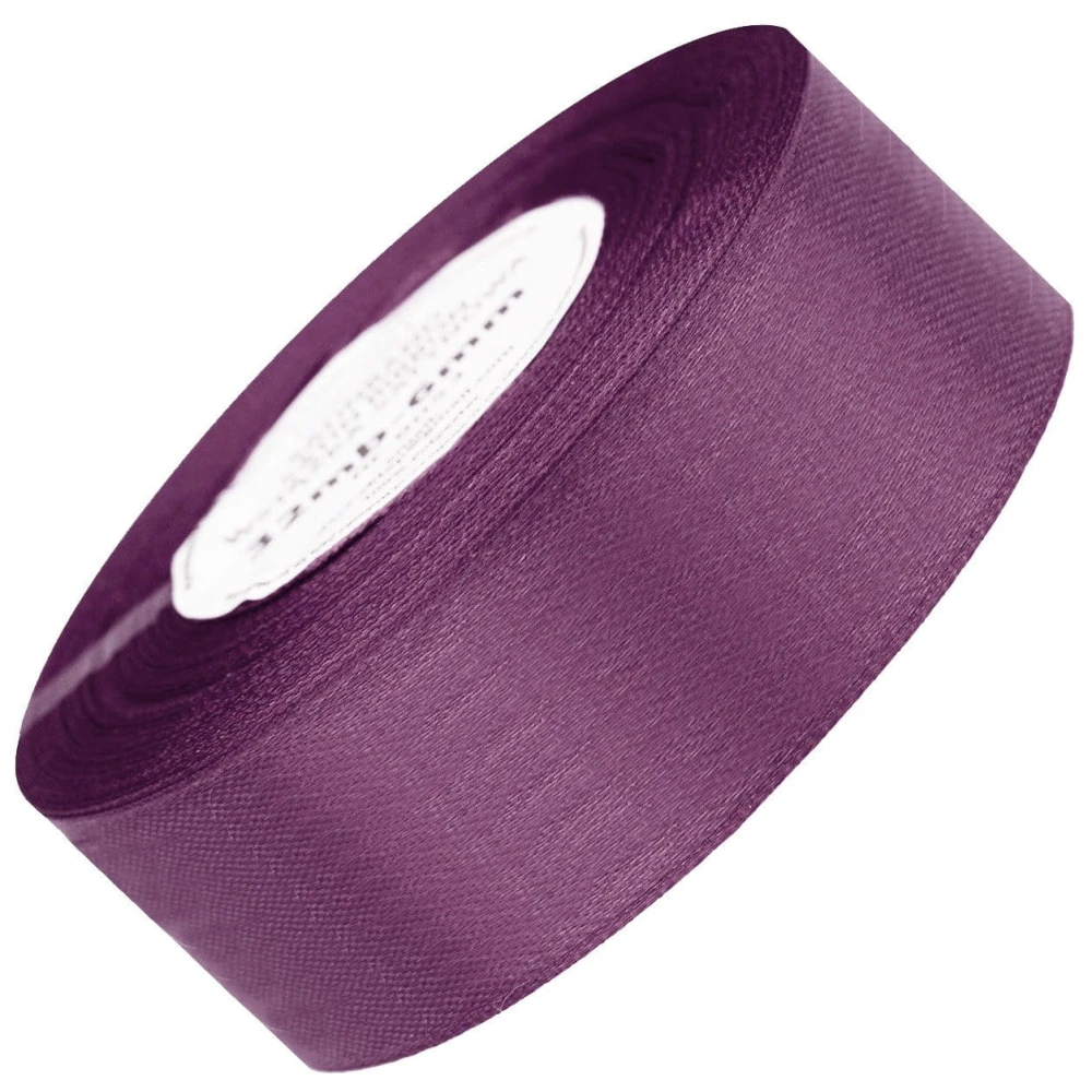 Wstążka satynowa ciemny wrzos 38mm - 32mb #1