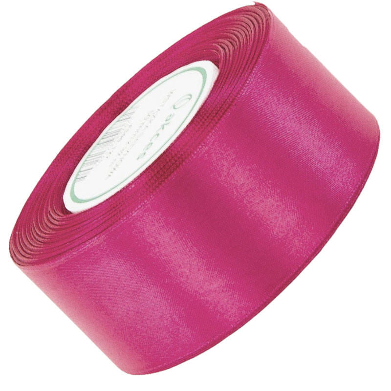 Wstążka satynowa int. różowa 50mm - 32mb #1