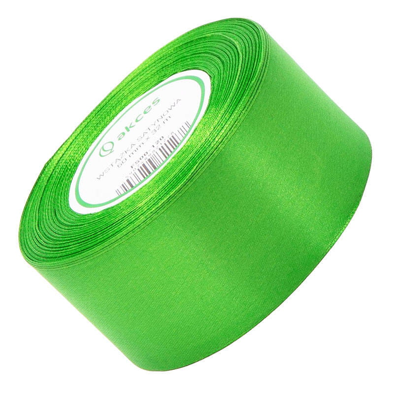 Wstążka satynowa Akces zieleń trawiasta 50 mm, 32 m kolor 120 #1