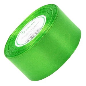 Wstążka satynowa Akces zieleń trawiasta 50 mm, 32 m kolor 120 #1