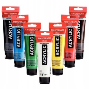 Zestaw farb akrylowych Talens Amsterdam 120ml x 7 kolorów
