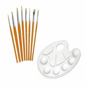 Farby olejne 24x12ml + Podobrazia + Pędzle + Paletka
