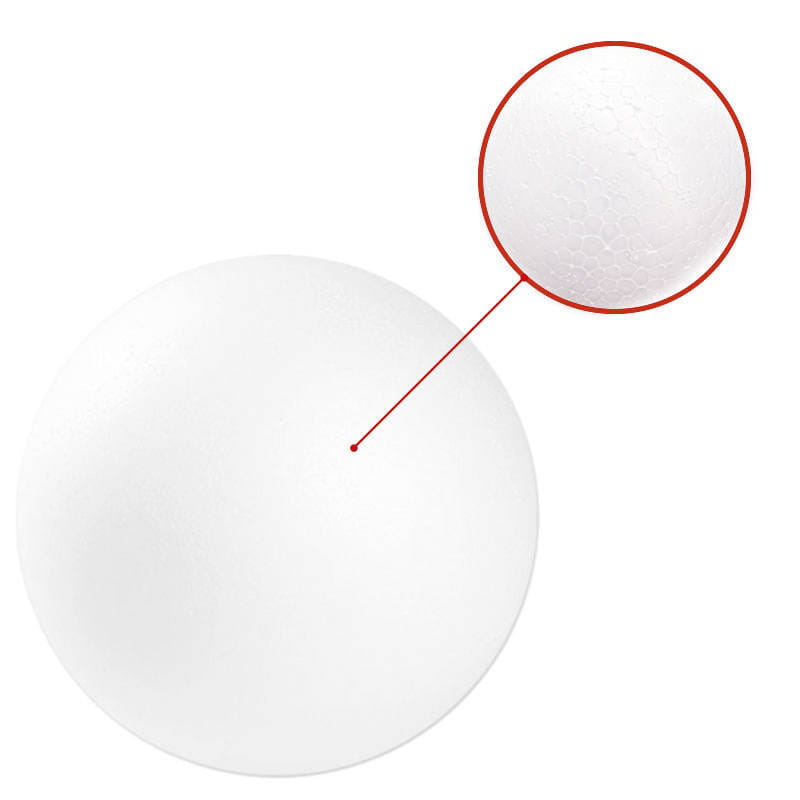 Kule styropianowe - bombki, 8 cm - 10 sztuk