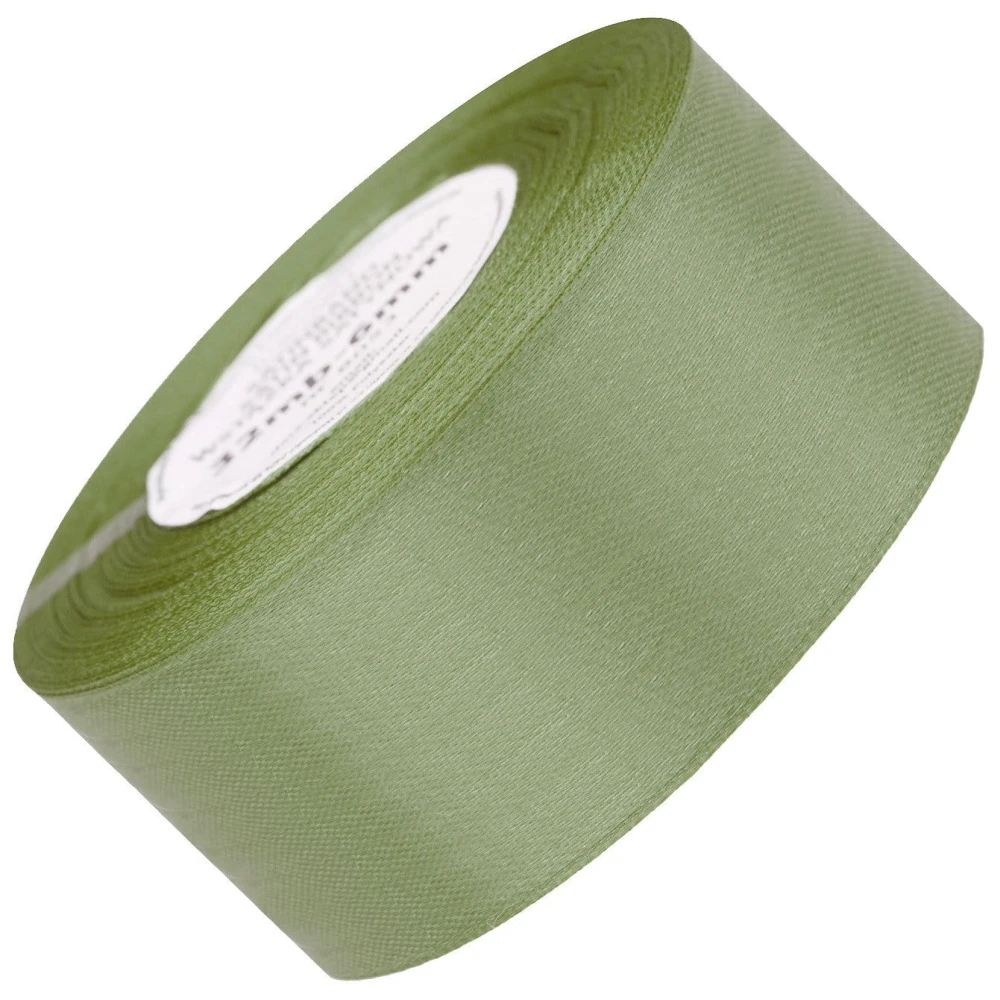 Wstążka satynowa jasna khaki 50mm - 32mb #1