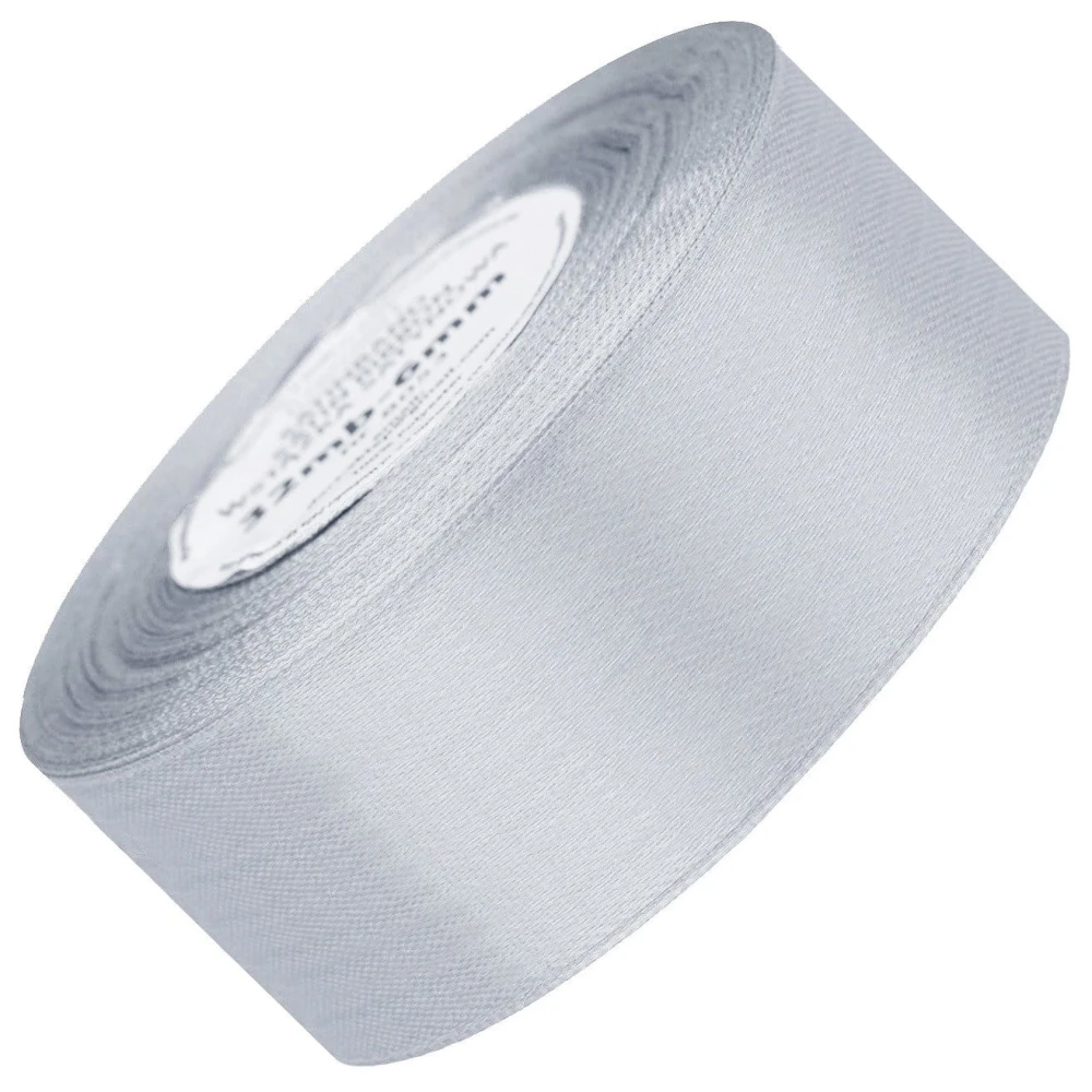 Wstążka satynowa srebrna 50mm - 32mb #1