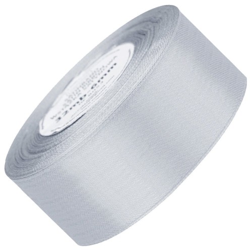 Wstążka satynowa srebrna 50mm - 32mb #1