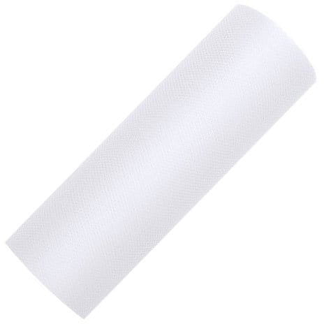 Tiul dekoracyjny - 15cm / 9m 008 biały - 10 szt.